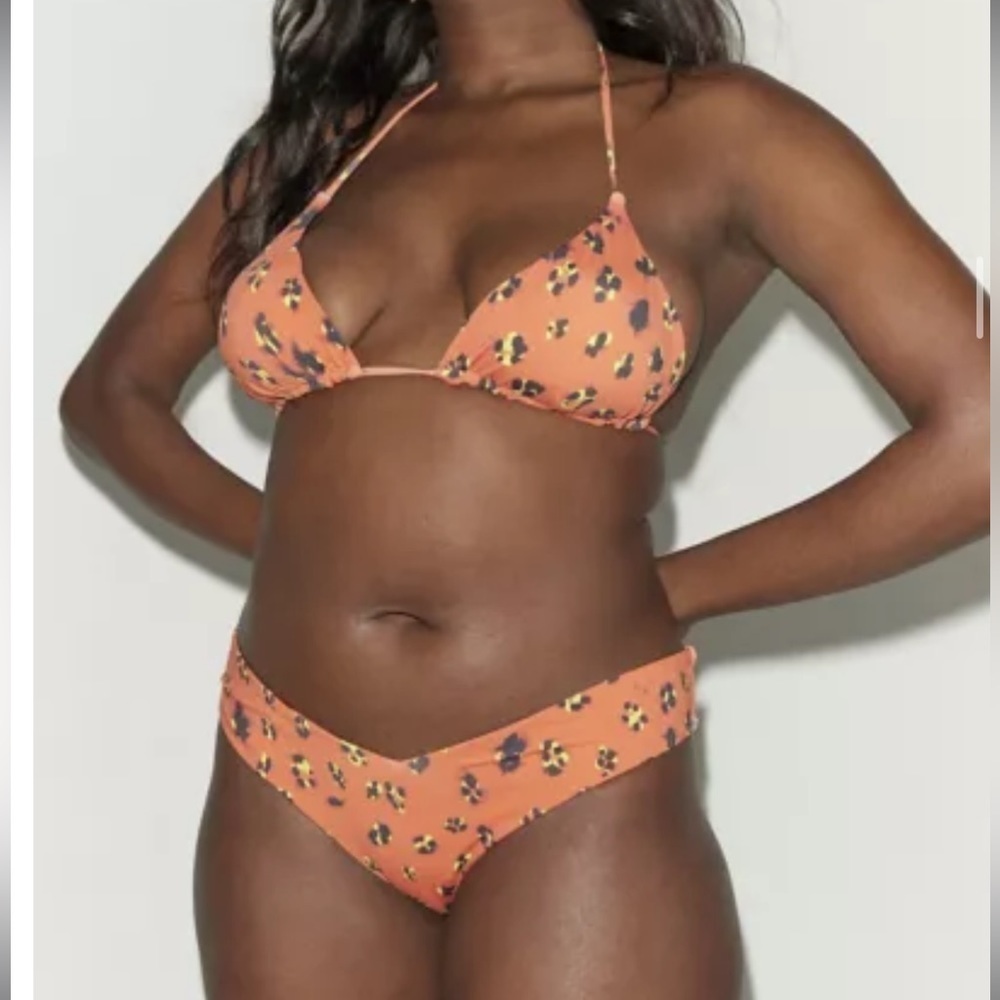 NWT UO Out From Under Dylan Leopard Print Cheeky Bikini Swim Bottom